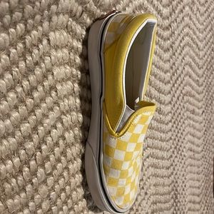 Yellow Checkered VANS— US Women’s Size 5 ( US Mens Size 3.5 )